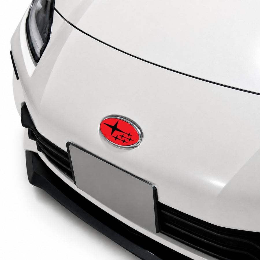 2022-2026 SUBARU BRZ - RED DECAL EMBLEM OVERLAY KIT
