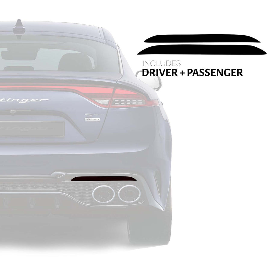 Rear Bumper Reflector Overlay Set - Select Color | 2022-2023 Kia Stinger