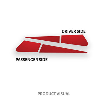 Red Tint Overlays - (2021-2025 Lexus IS)