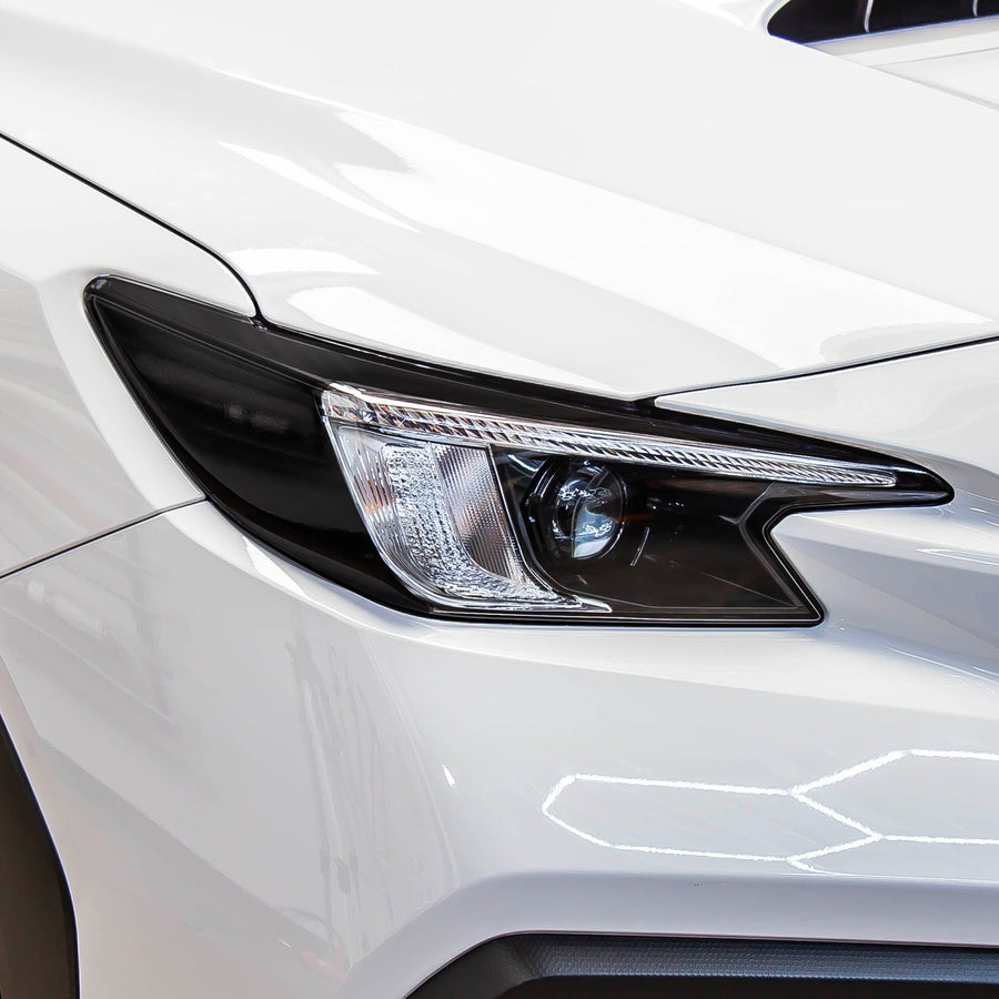 Headlight Amber Delete With Eyelid - Gloss Black (2022-2026 Subaru WRX / WRX Premium)