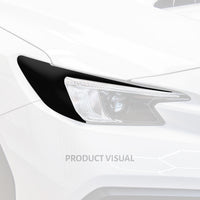 Headlight Amber Delete With Eyelid - Gloss Black (2022-2026 Subaru WRX / WRX Premium)