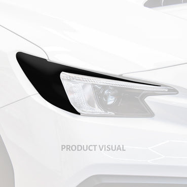 Headlight Amber Delete With Eyelid - Gloss Black (2022-2026 Subaru WRX / WRX Premium)