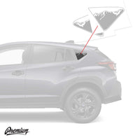 Mtn. Range Quarter Window DECAL | 2024+ Subaru Crosstrek