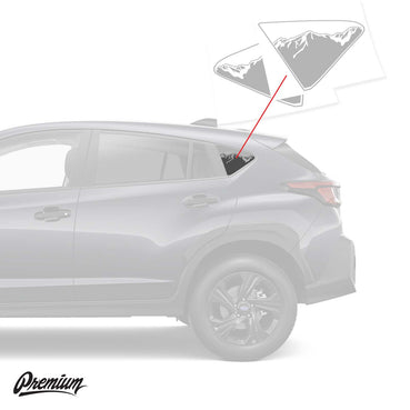 Mtn. Range Quarter Window DECAL