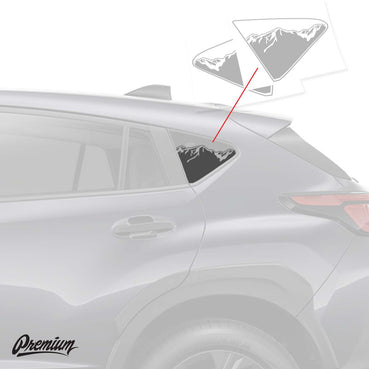 Mtn. Range Quarter Window DECAL