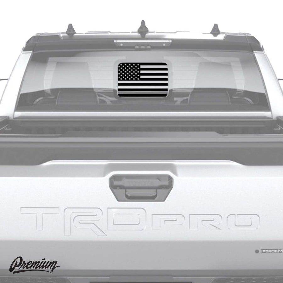 Pre-Cut American Flag Window DECAL | 2024+ Toyota Tacoma