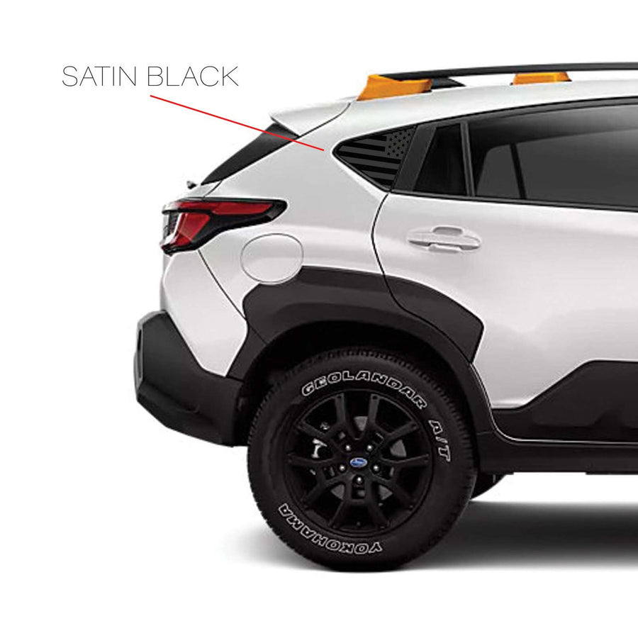 American Flag Quarter Window DECAL Set