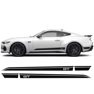 Coast GT Kit  Rocker Panel Stripe Kit | 2024+ Mustang GT