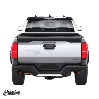 Pre-Cut American Flag Window DECAL | 2024+ Toyota Tacoma