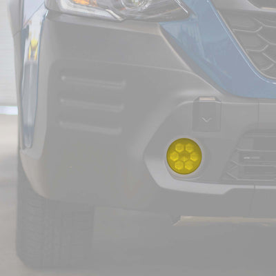 Yellow Tint Fog Light Overlays - 2024+ Subaru Crosstrek Wilderness
