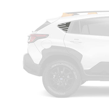 American Flag Quarter Window DECAL Set