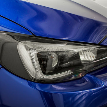 Headlight Amber Delete w/ Eyelid Overlay – Gloss Black | 2015-2017 WRX/STI | 2018-2021 WRX/PREMIUM