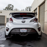 Rear Bumper Reflector Overlay -Smoke Tint | 2011-2017 Hyundai Veloster Turbo