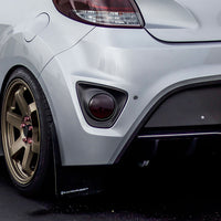 Rear Bumper Reflector Overlay -Smoke Tint | 2011-2017 Hyundai Veloster Turbo