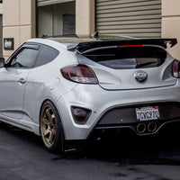 Rear Bumper Reflector Overlay -Smoke Tint | 2011-2017 Hyundai Veloster Turbo