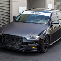 Premium Signature Window Banner ( White Base | Black Logo )