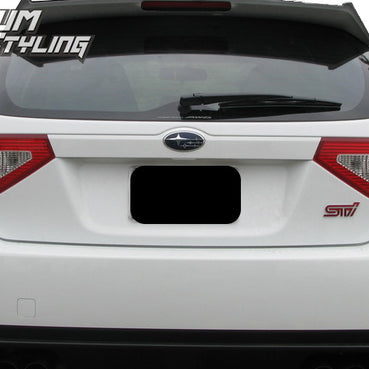 2008-2014 Subaru WRX Hatchback Tail Light Overlay Kit (Red Tint w/ Reverse & Blinker Cutouts)