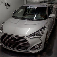 Headlight Amber Delete Smoke Tint/Gloss Black Vinyl Overlay | 2011-2017 Hyundai Veloster