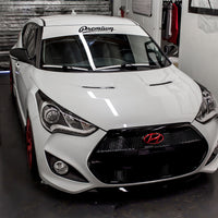 Premium Signature Window Banner ( White Base | Black Logo )