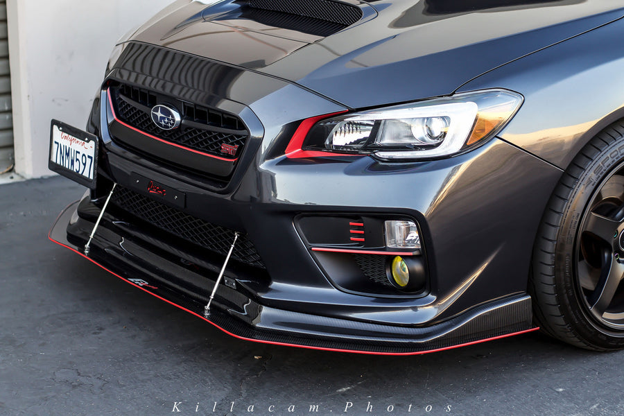 Headlight Front Bumper Under Eyelid Vinyl Overlay ( Choose Your Color ) | 2015-2017 Subaru WRX / STI