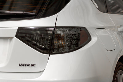 2008-2014 Subaru WRX & STI / 2008-2011 Impreza Hatchback Full Smoke Tail Light Tint Overlays