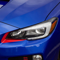 Headlight Front Bumper Under Eyelid Vinyl Overlay ( Choose Your Color ) | 2015-2017 Subaru WRX / STI