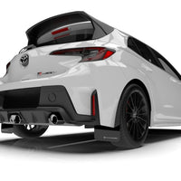 Rally Armor UR Mud Flaps | Black with White Logo