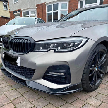 G20 3-Series Pre-LCI Gloss Black Front Lip 2019-2022