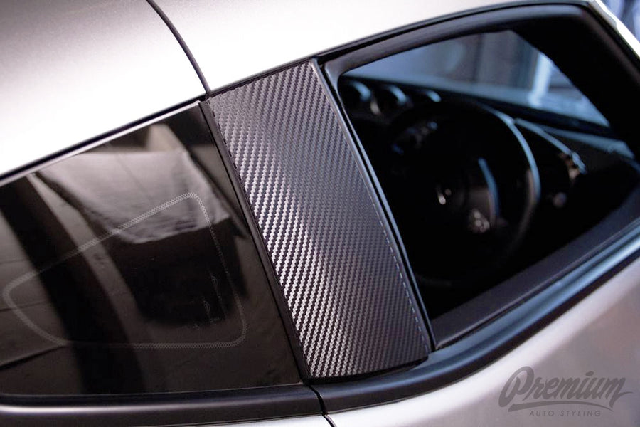 B-Pillar Vinyl Overlays - Carbon Fiber | 2009-2018 Nissan 370z