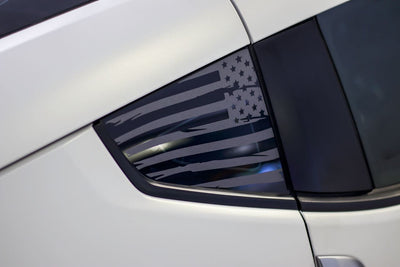 Distressed Flag Quarter Window DECAL (2009 - 2018 Nissan 370z)