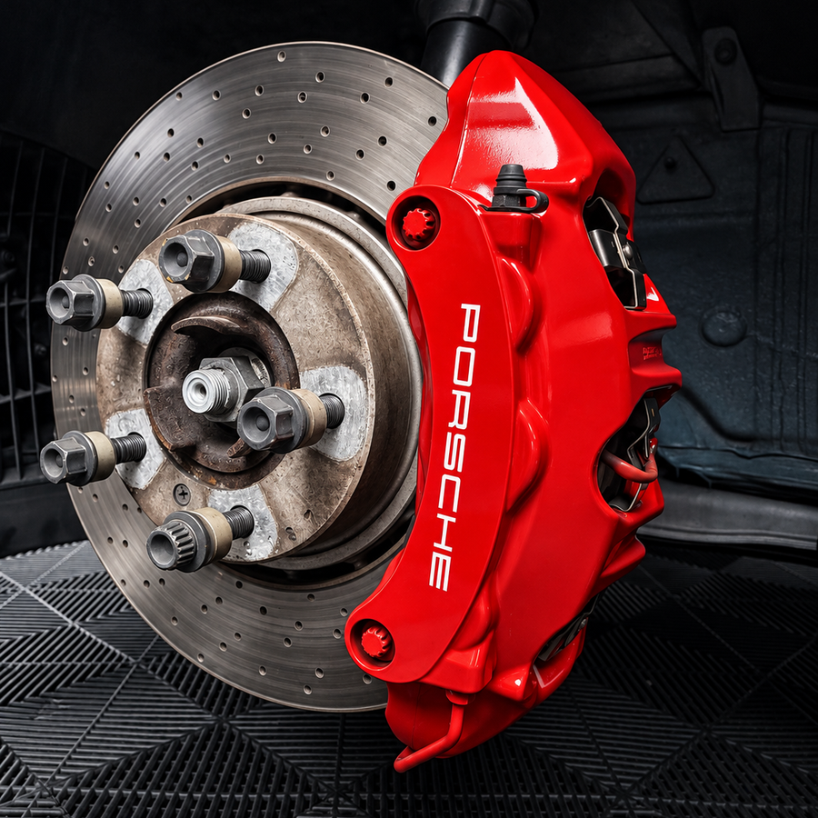 Porsche 911 991 & 992 OEM-Style Brake Caliper Replacement Decals | Front + Rear