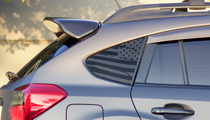 Distressed Flag Quarter Window DECAL