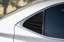 2014-2020 Lexus IS Distressed US Flag Quarter Window Decals