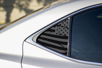 2014-2020 Lexus IS Distressed US Flag Quarter Window Decals