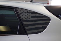 Distressed Flag Quarter Window DECAL (2008 - 2014 IMPREZA WRX / STI HATCHBACK)