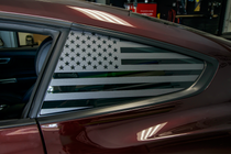 American Flag Quarter Window DECAL Set (2015-2023 Mustang)