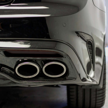 Rear Reflector Smoke Tint/Gloss Black Overlay | 2018-2021 Kia Stinger (GT Model Only)