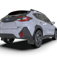 Subaru Crosstrek Rally Armor UR Mud Flaps Black with Gray Logo