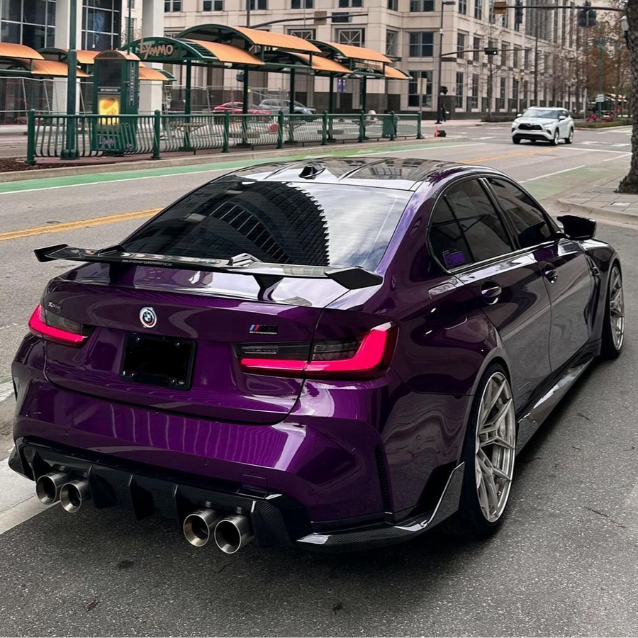 G80 M3 Carbon Fiber Rear Bumper Diffuser Side Spats