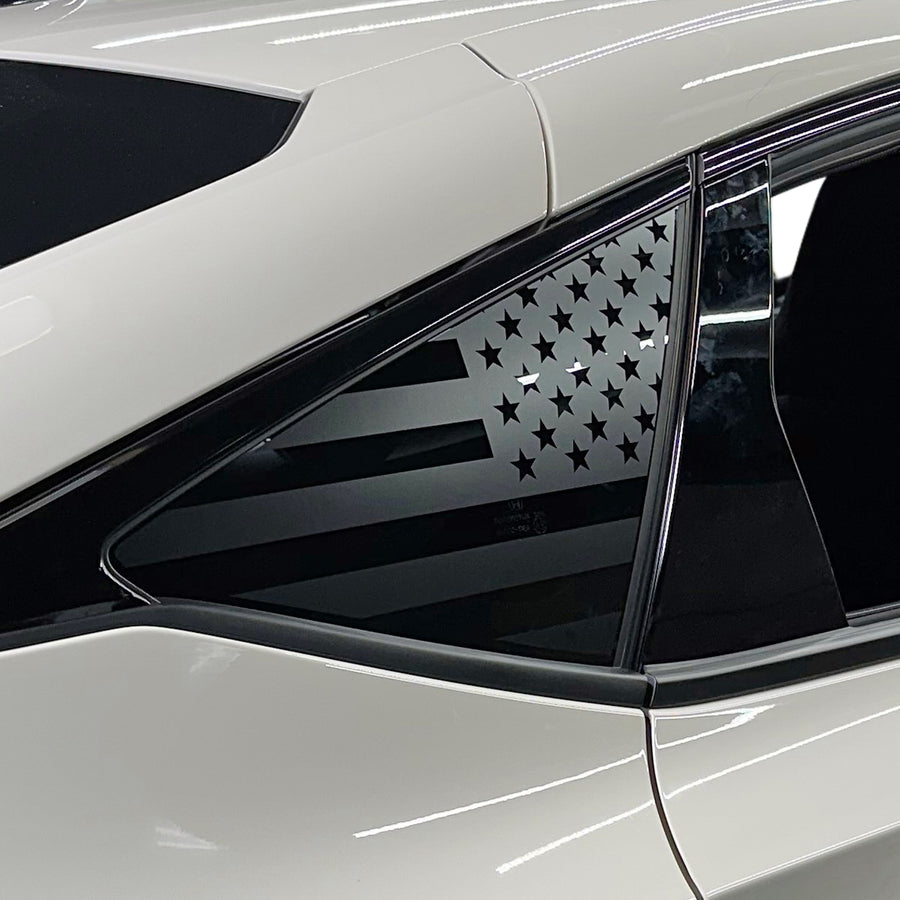 2023-2024 Honda Civic TYPE R | Quarter Window US Flag  DECALs