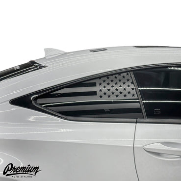 2015-2019 Lexus RC | Quarter Window US Flag DECALs (Pair)