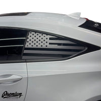 2015-2019 Lexus RC DISTRESSED US Flag Satin Black
