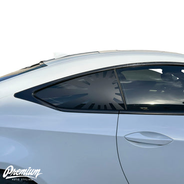 2015-2019 Lexus RC Quarter Window Rising Sun Flag Decals (Pair)