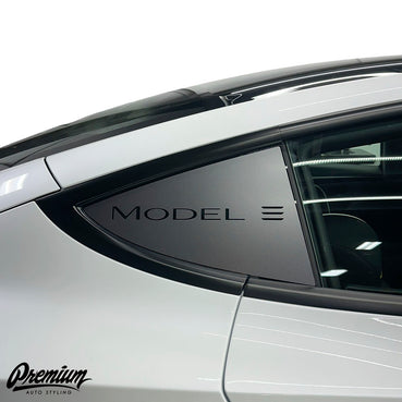 TESLA MODEL 3 | QUARTER WINDOW DECAL - "MODEL 3"