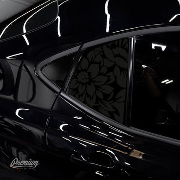 Floral Quarter Window DECAL | 2025+ Toyota Camry