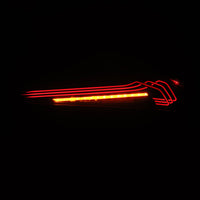 AlphaRex Toyota GR Supra LUXX-Series Laser Style LED Tail Lights Black