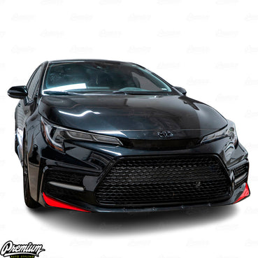 2020-2021 Toyota Corolla Sedan Front Bumper Accent Overlay - Select Color | E210