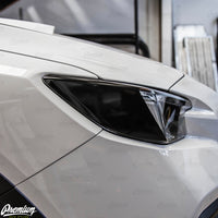 Headlight Amber Delete With Eyelid - Gloss Black (2022-2026 Subaru WRX / WRX Premium)