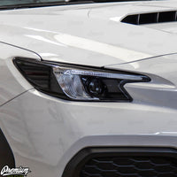 Headlight Amber Delete With Eyelid - Gloss Black (2022-2026 Subaru WRX / WRX Premium)