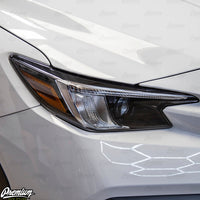 Headlight Amber Delete With Eyelid - Gloss Black (2022-2026 Subaru WRX / WRX Premium)